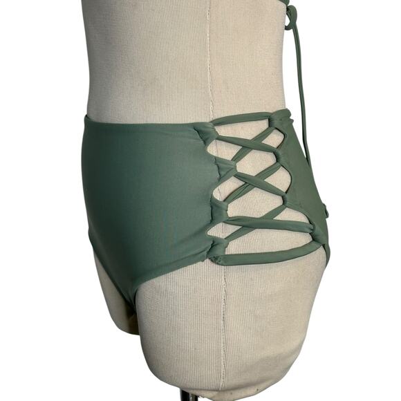 Tori Praver green bikini set top size Small bottom size X Small - Picture 6 of 14